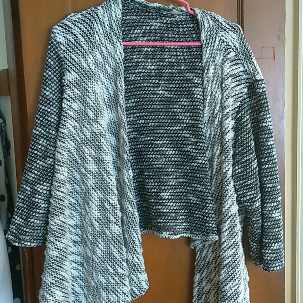 Black and white sweater